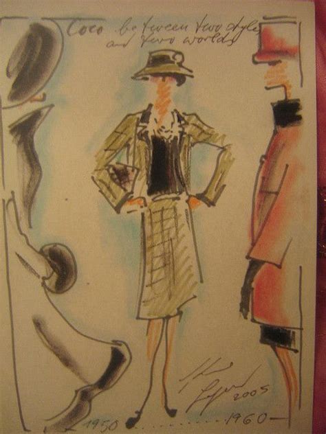 Coco Chanel sketches original